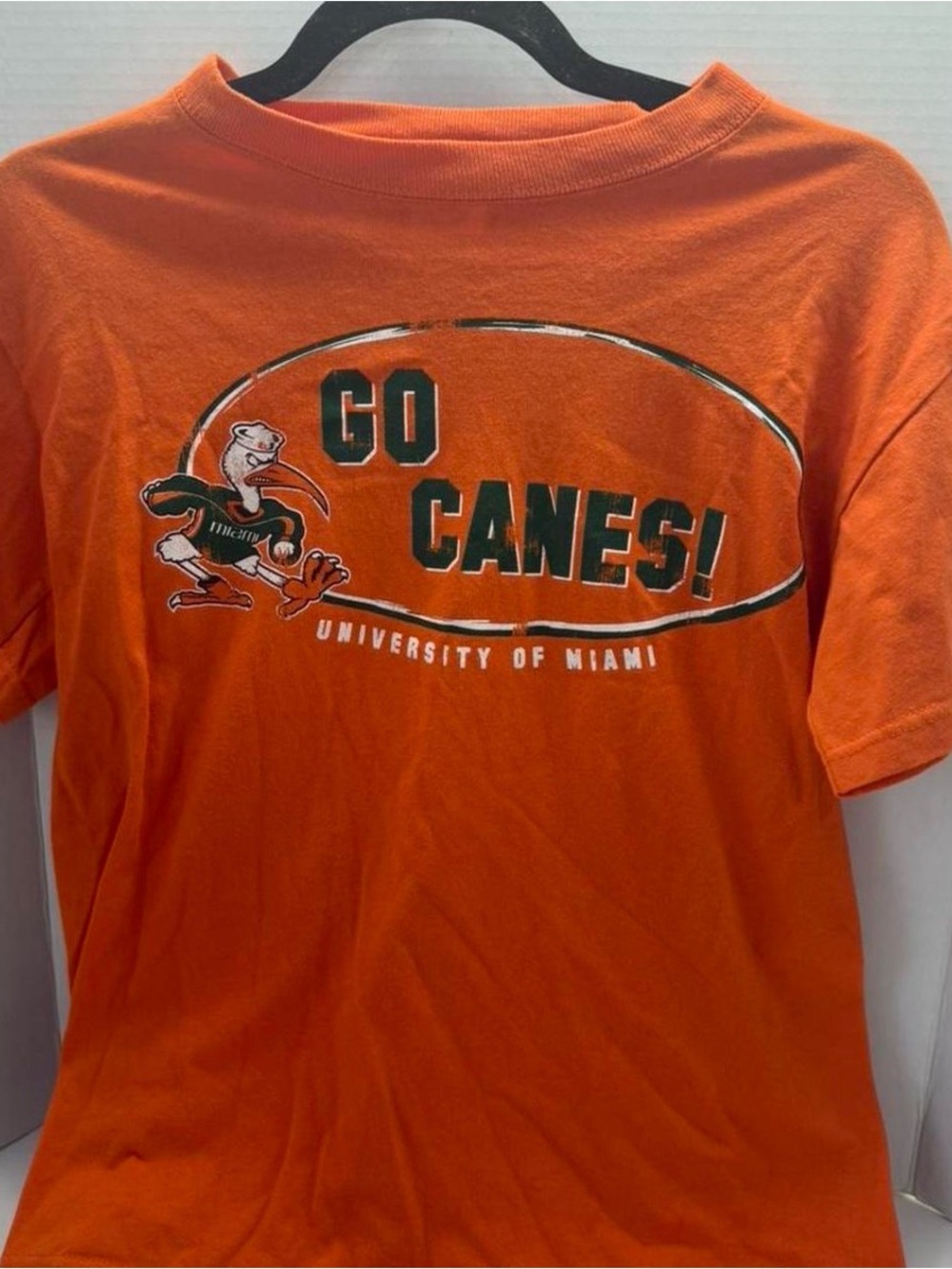 University of Miami Go Canes! Short Sleeve Tee - Orange
